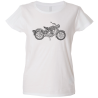 Camiseta mujer moto mandala