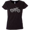Camiseta mujer moto mandala