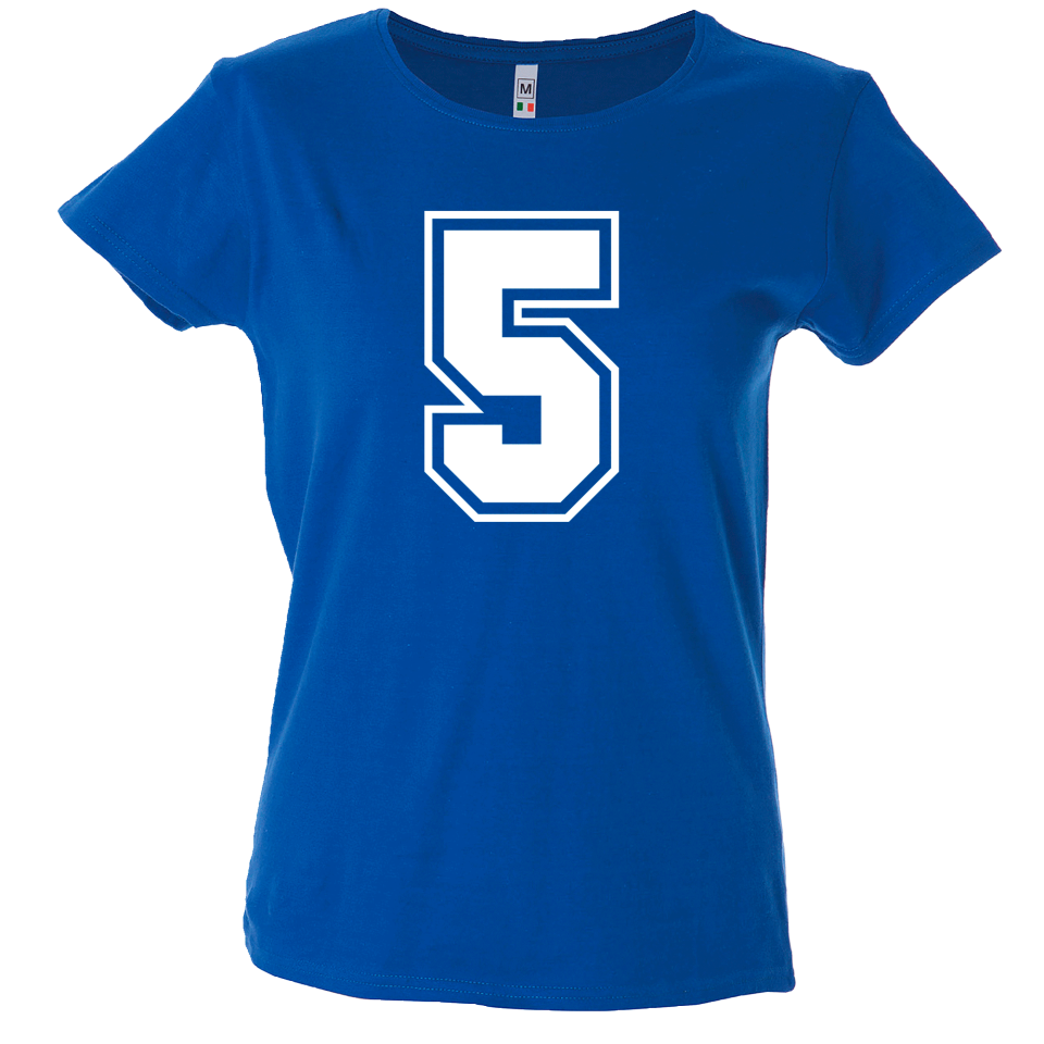 Camiseta mujer número 5