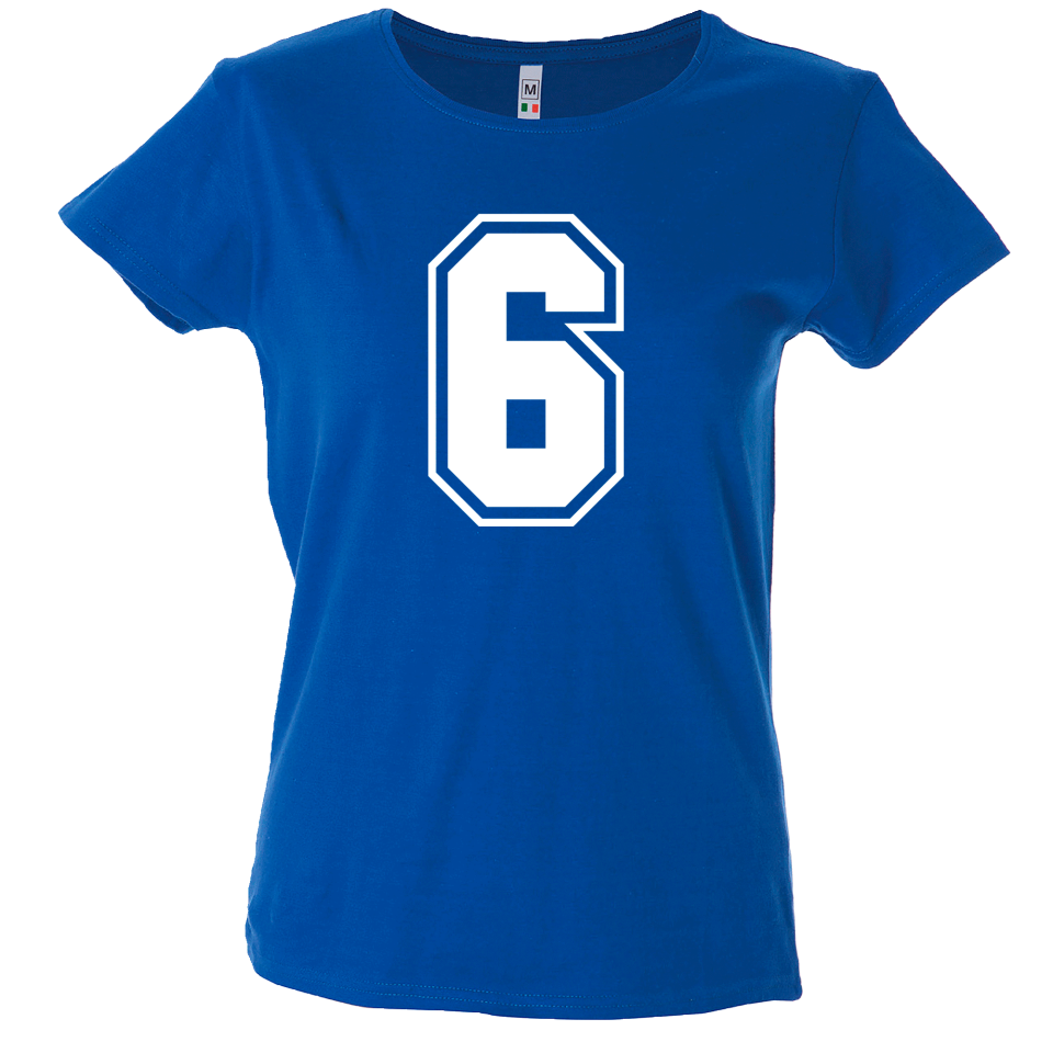 Camiseta mujer número 6