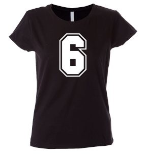 Camiseta mujer número 6