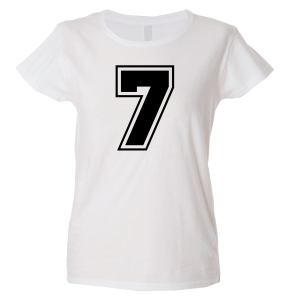 Camiseta mujer número 7