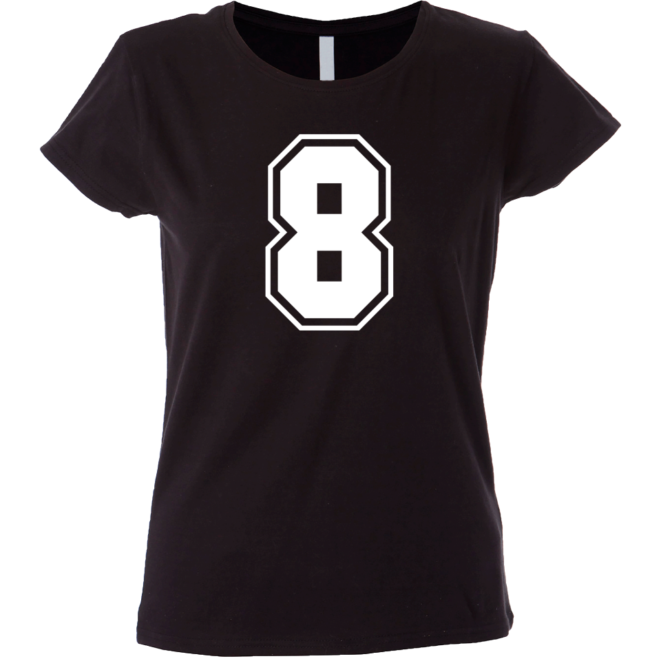 Camiseta mujer número 8
