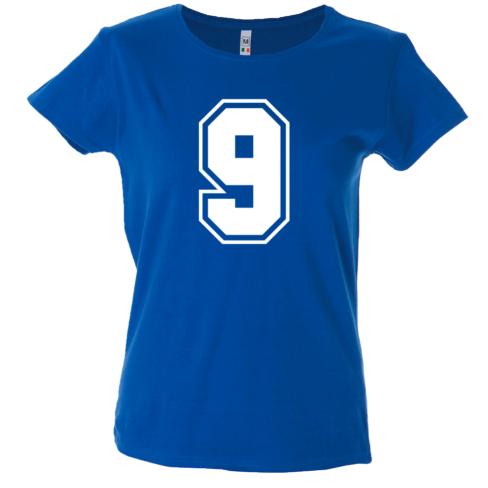 Camiseta mujer número 9