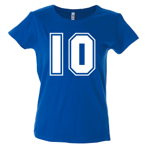 Camiseta mujer número 10