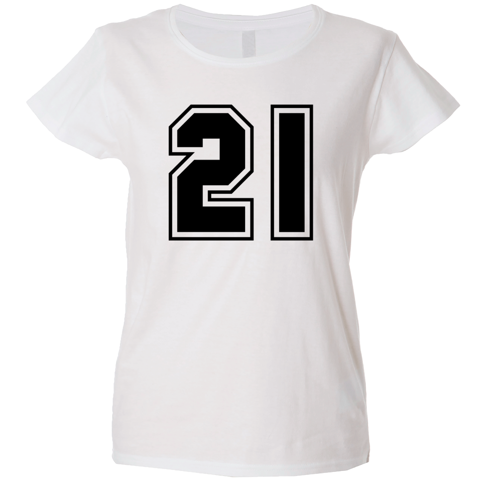 Camiseta mujer número 21