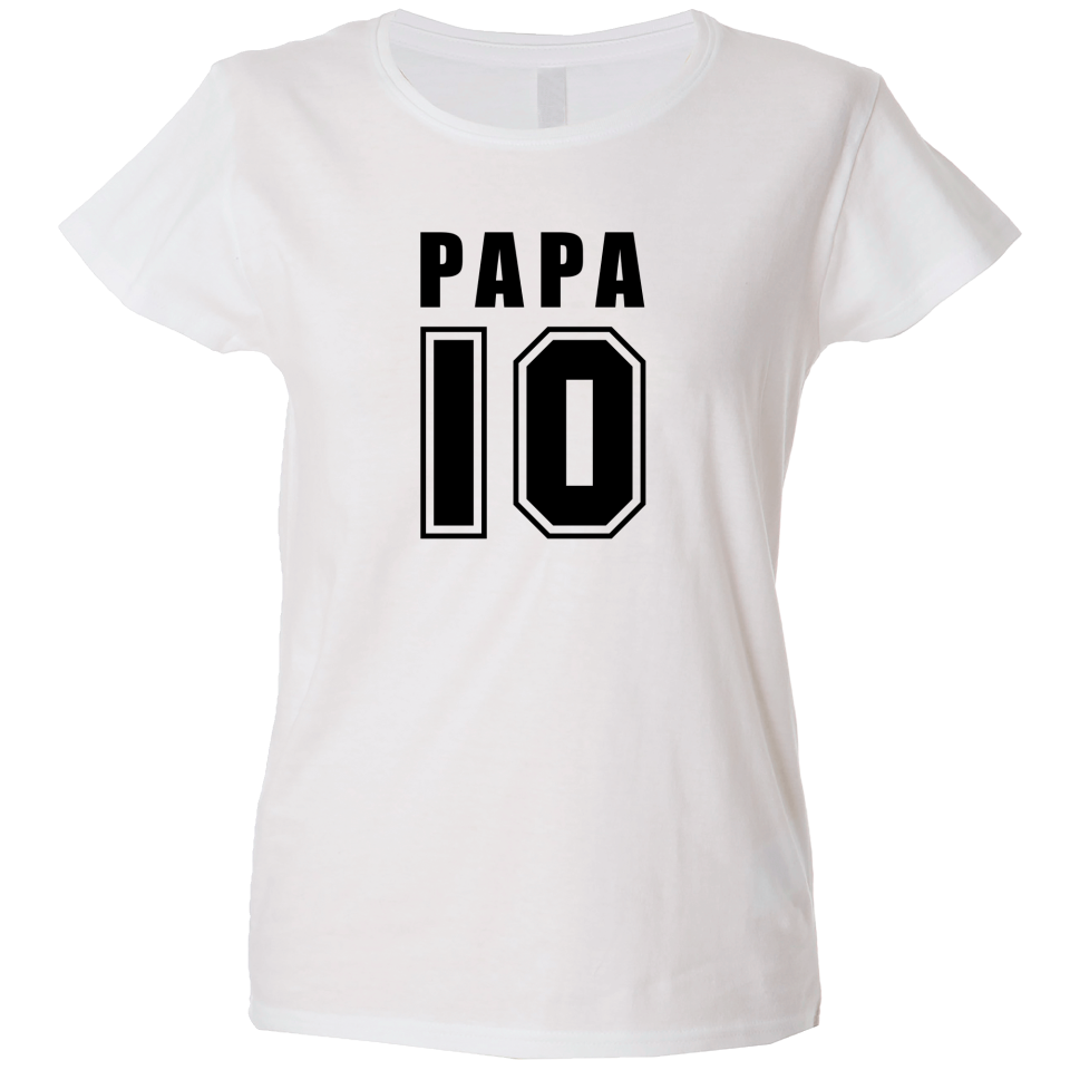Camiseta mujer papa 10