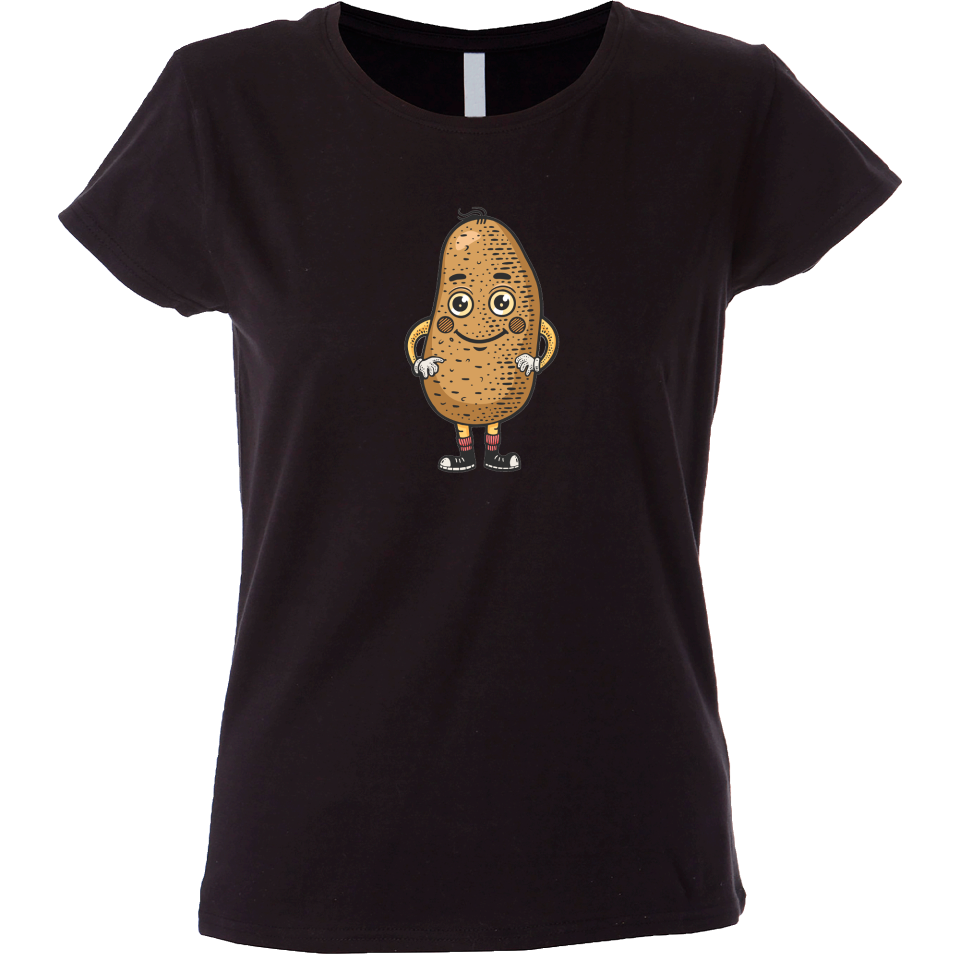 Camiseta mujer patata sonriente
