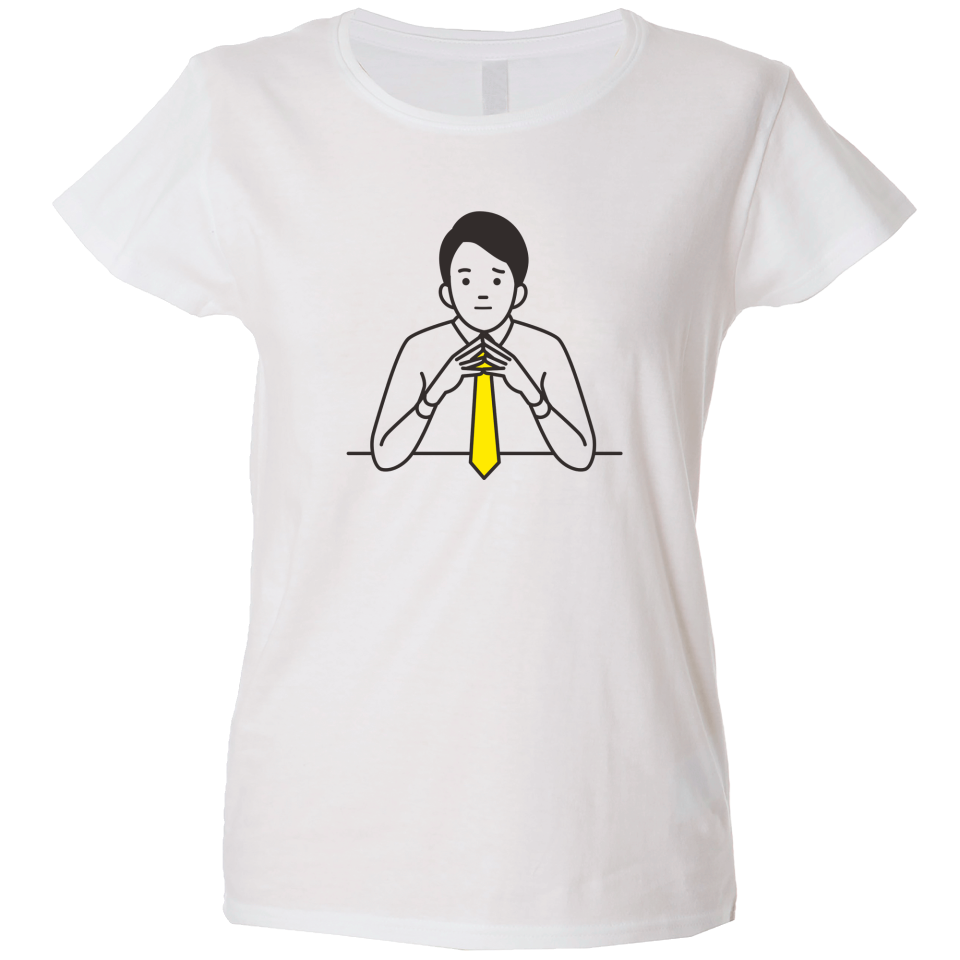 Camiseta mujer señor pensando