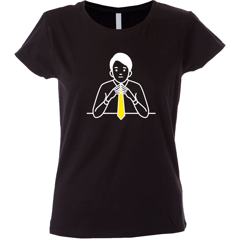 Camiseta mujer señor pensando
