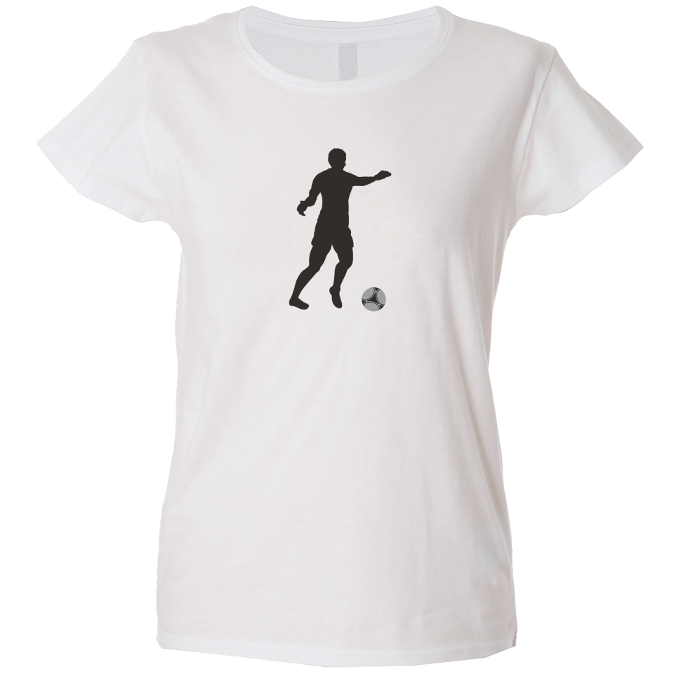 Camiseta mujer silueta jugador