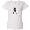 Camiseta mujer silueta jugador