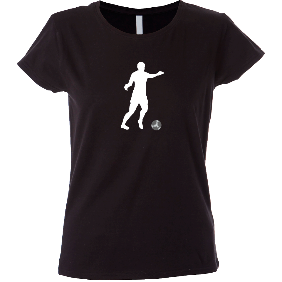 Camiseta mujer silueta jugador
