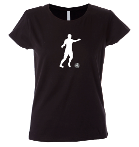 Camiseta mujer silueta jugador
