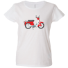 Camiseta mujer vespa roja