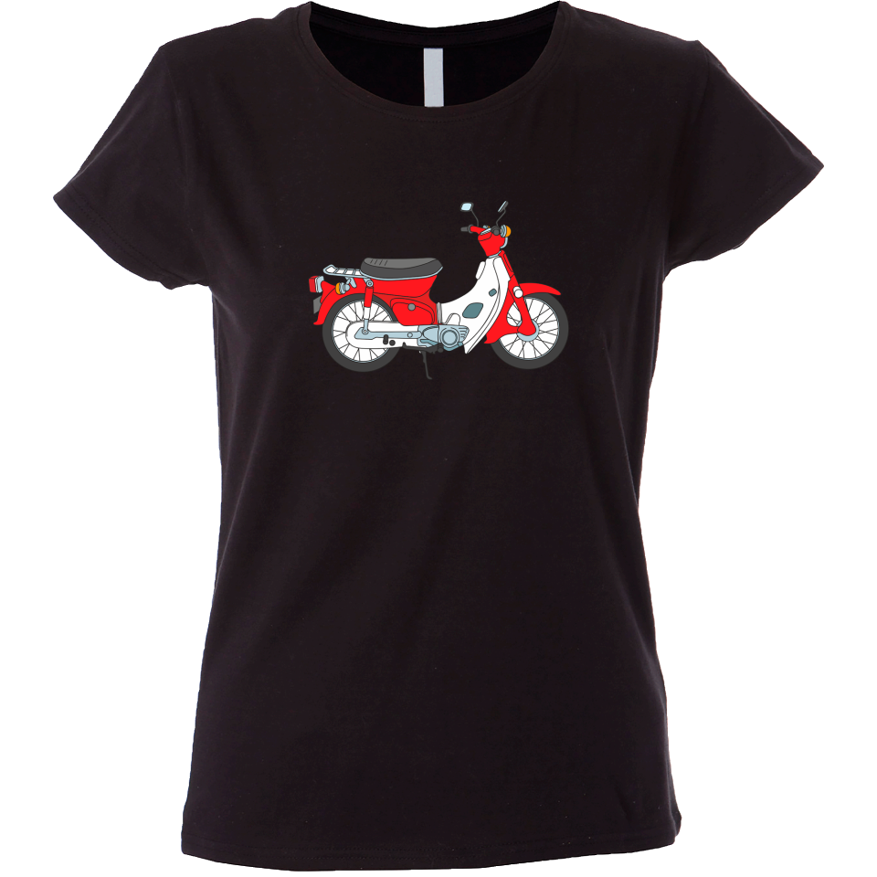 Camiseta mujer vespa roja