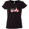 Camiseta mujer vespa roja