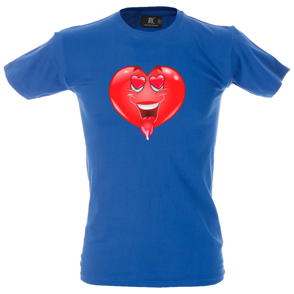 Camiseta hombre corazón enamorado