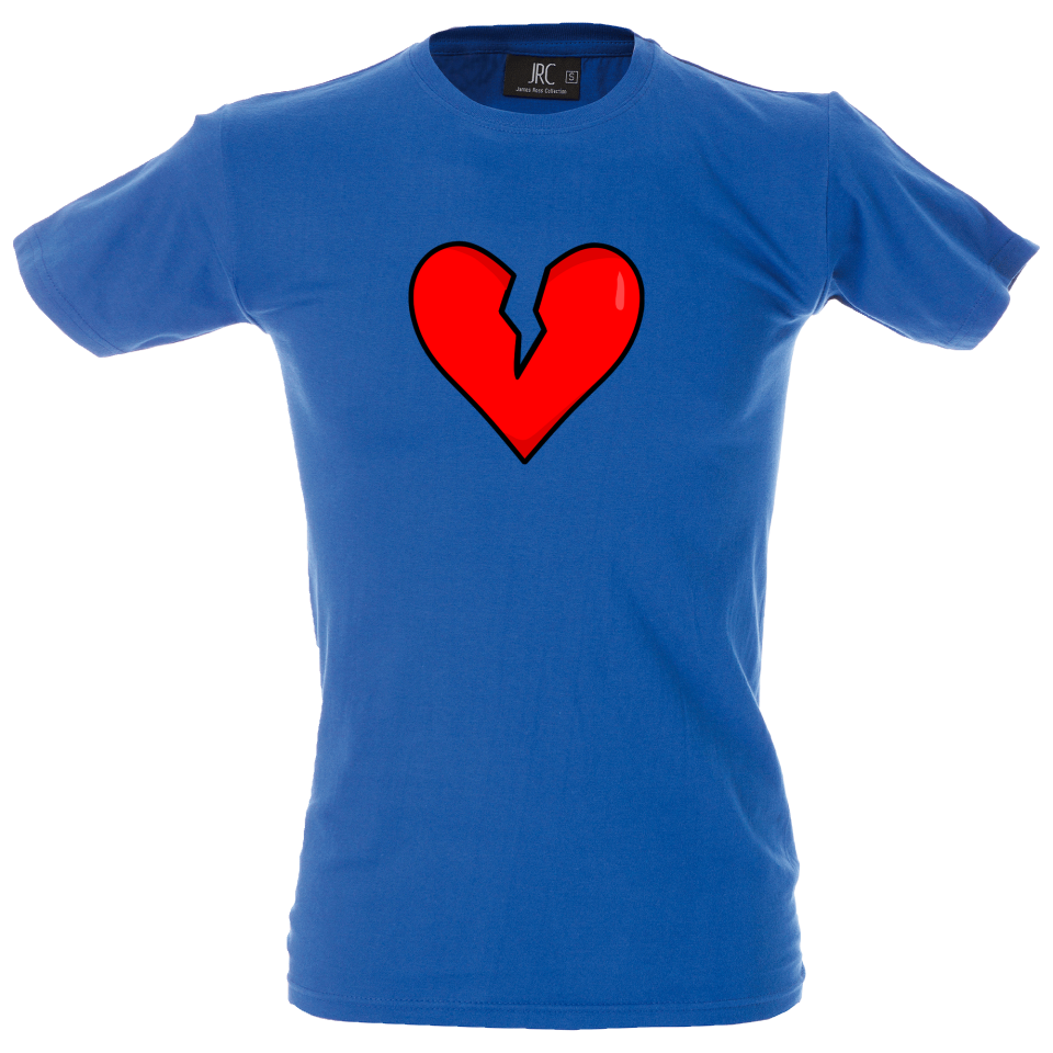 Camiseta hombre corazón roto