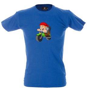 Camiseta hombre dibujo moto