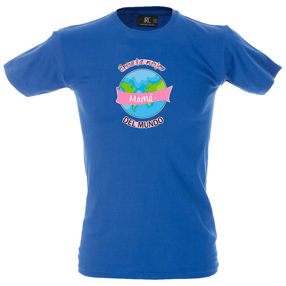 Camiseta hombre mejor mamá del mundo