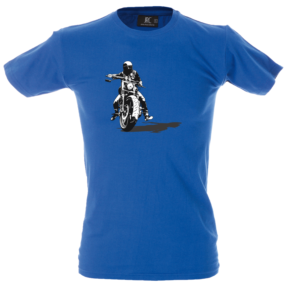 Camiseta hombre motero con casco