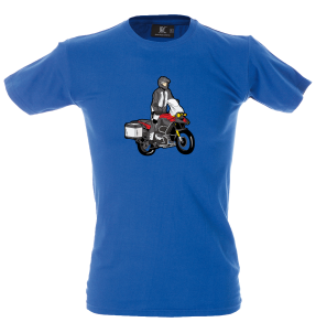 Camiseta hombre moto baúl