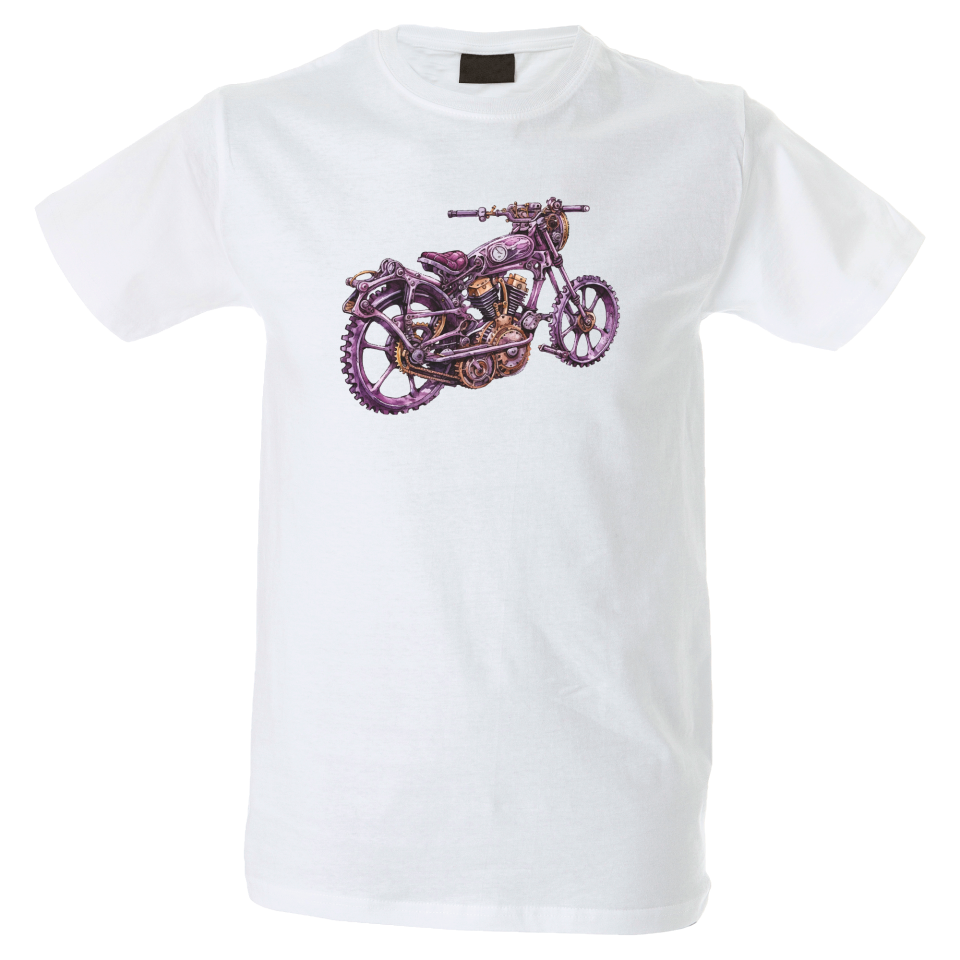Camiseta hombre moto retro