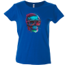 Camiseta mujer calavera hipster