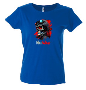 Camiseta mujer calavera no war