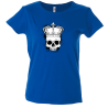 Camiseta mujer calavera rey