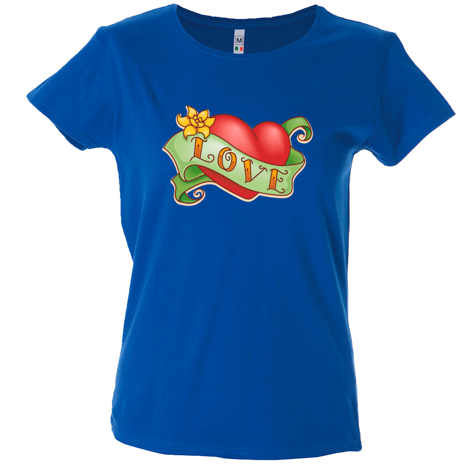 Camiseta mujer corazón love