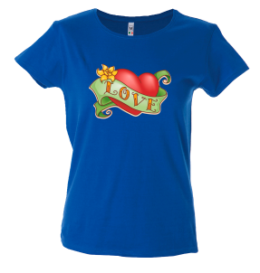 Camiseta mujer corazón love