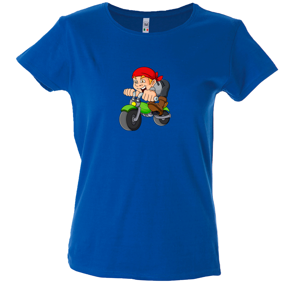 Camiseta mujer dibujo moto