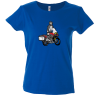 Camiseta mujer moto baúl