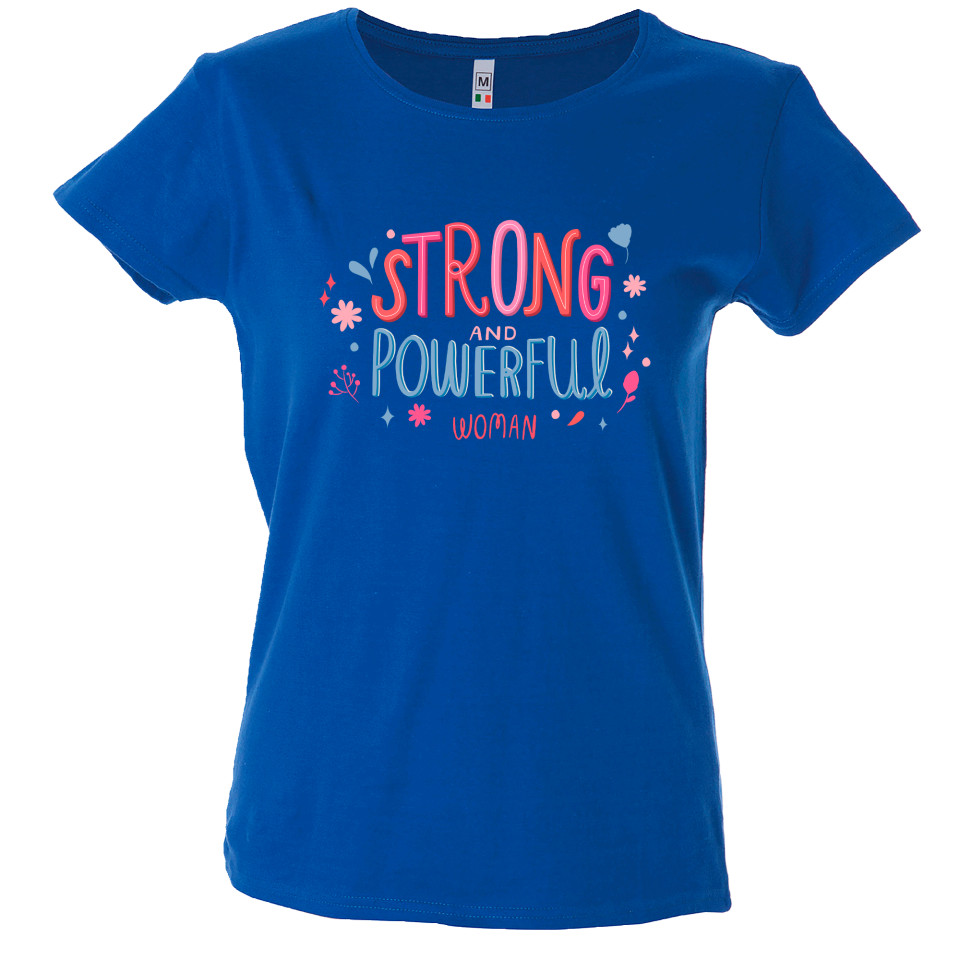 Camiseta mujer strong powerful woman