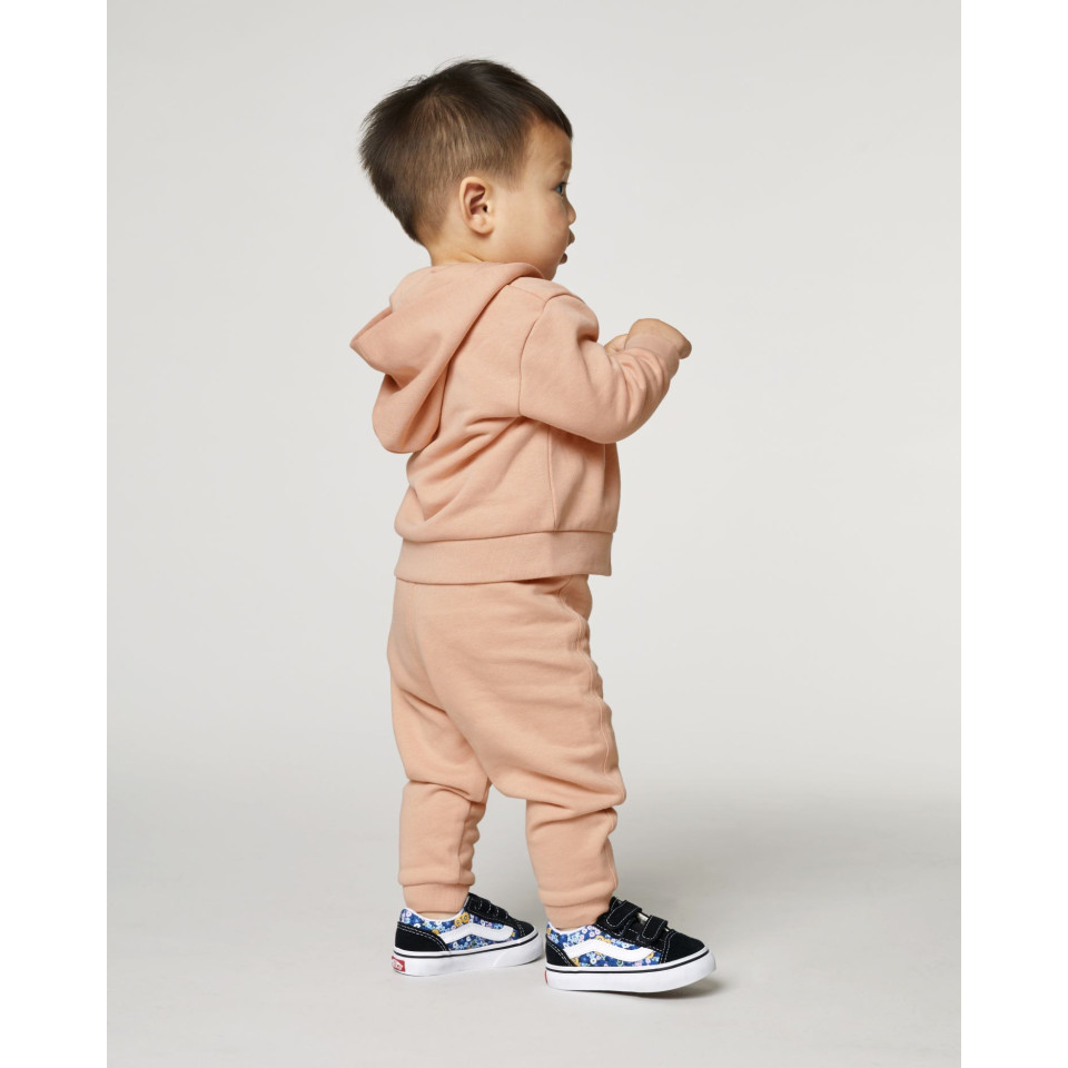 Sudadera orgánica con capucha y cremallera bebé personalizada