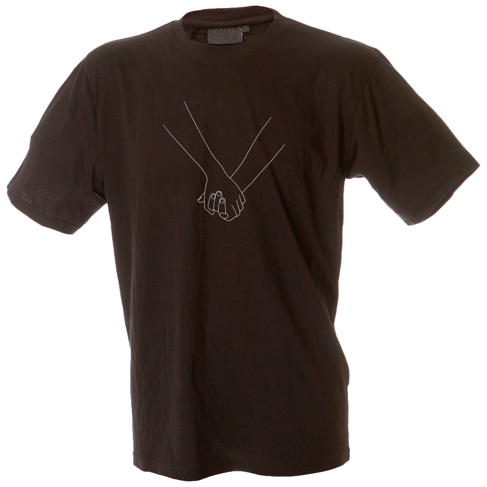 Camiseta hombre manos agarradas 2