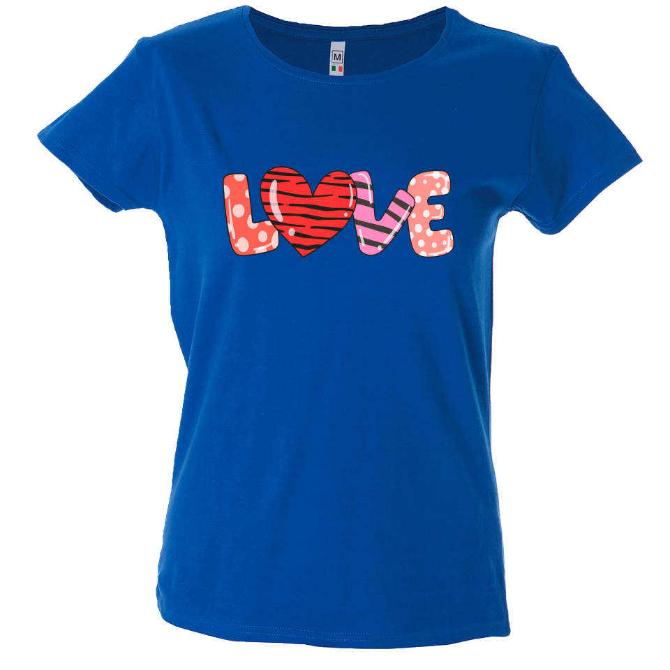 Camiseta mujer love estampado