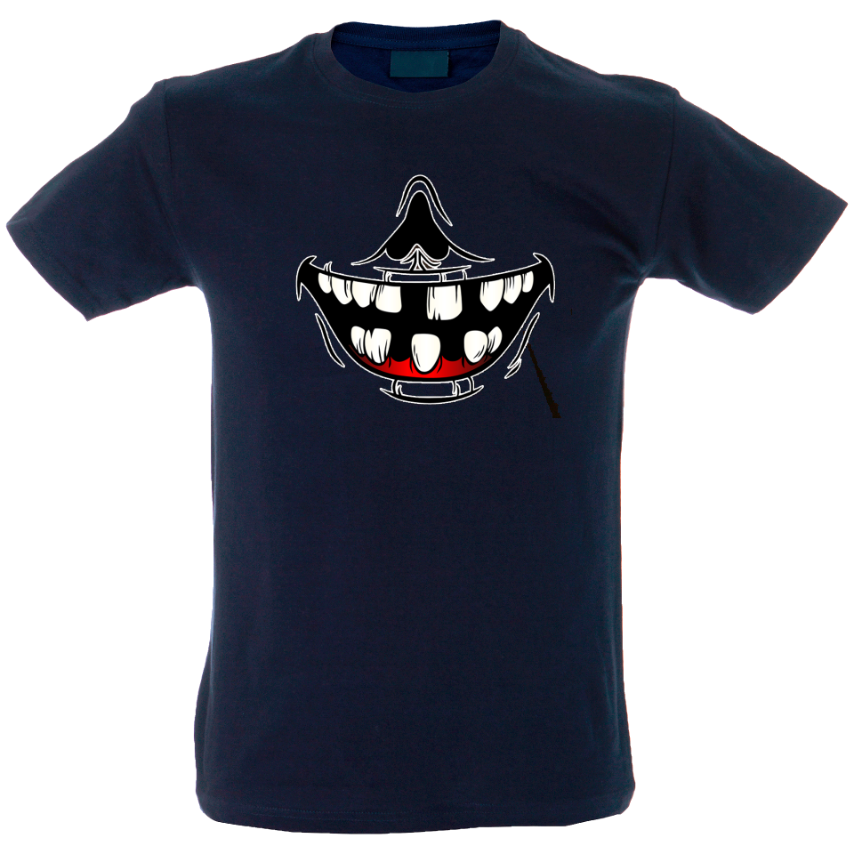 Camiseta hombre sonrisa desdentada