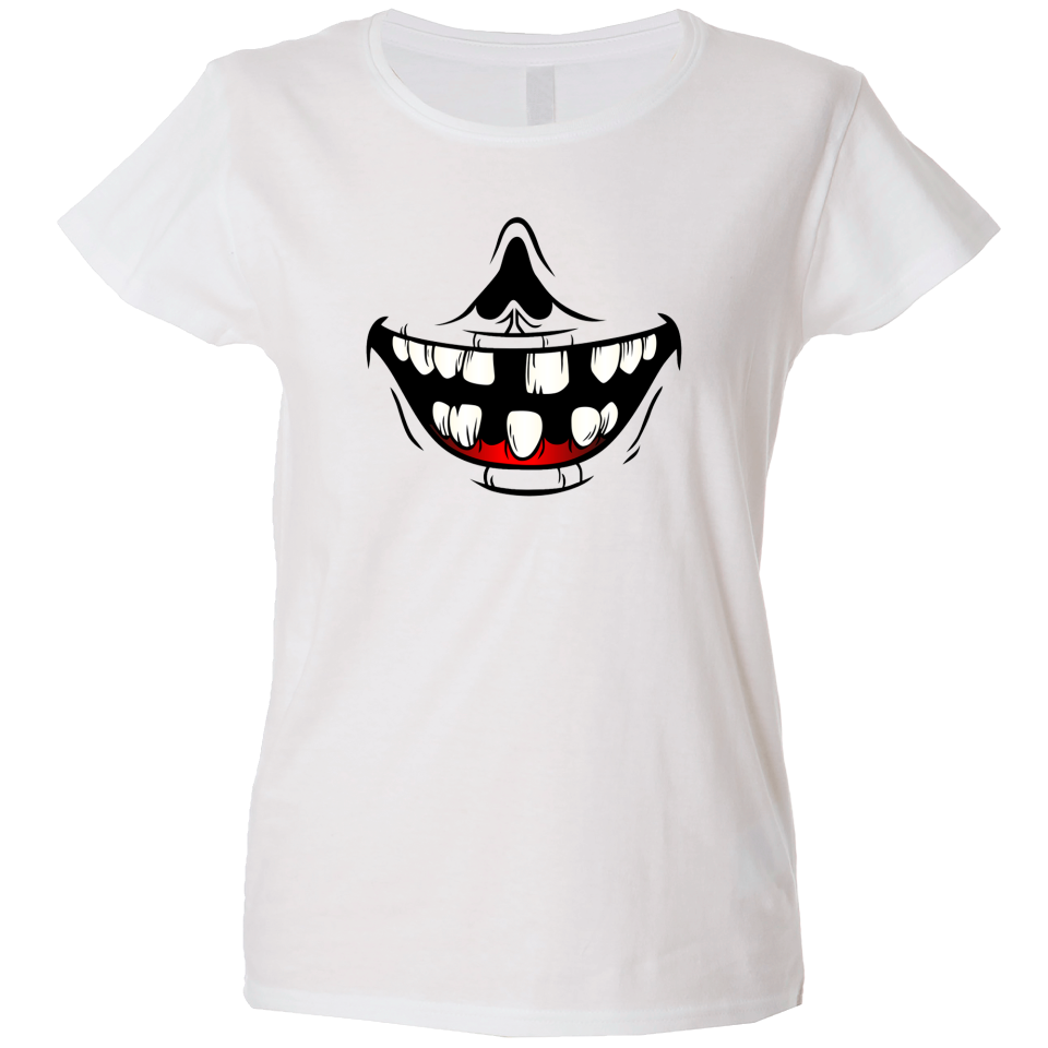 Camiseta mujer sonrisa desdentada