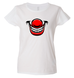 Camiseta mujer sonrisa payaso