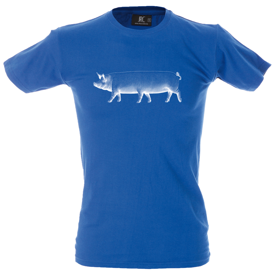 Camiseta hombre cerdo seis patas