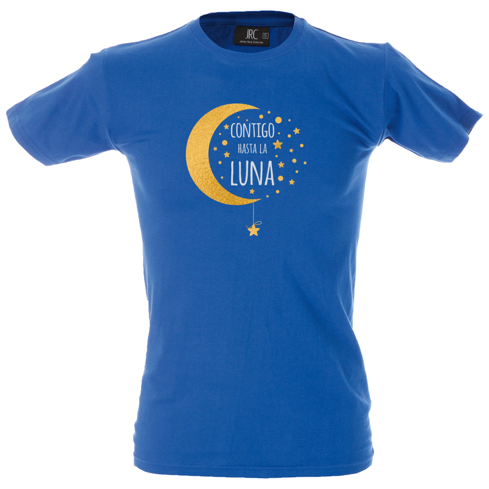 Camiseta hombre contigo hasta la luna