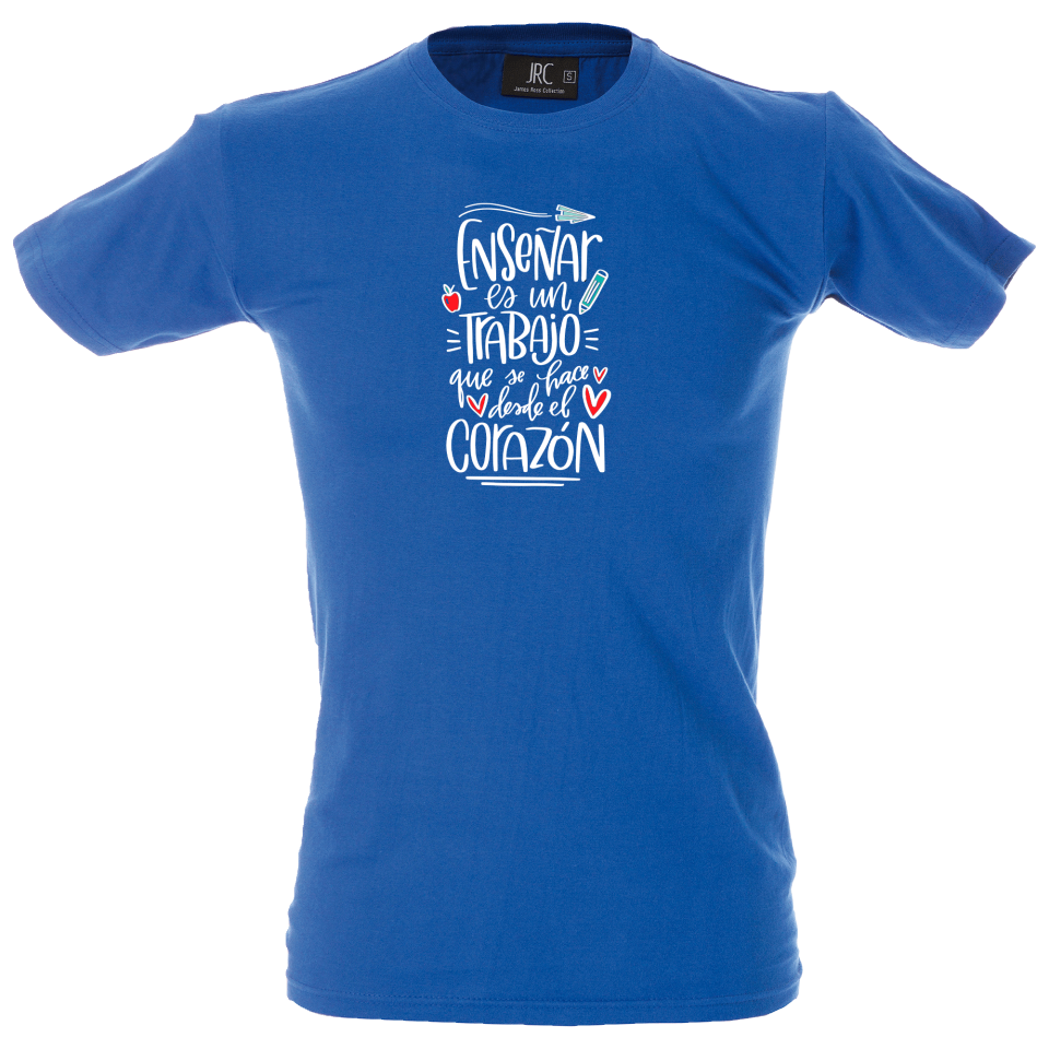 Camiseta hombre enseñar es un trabajo