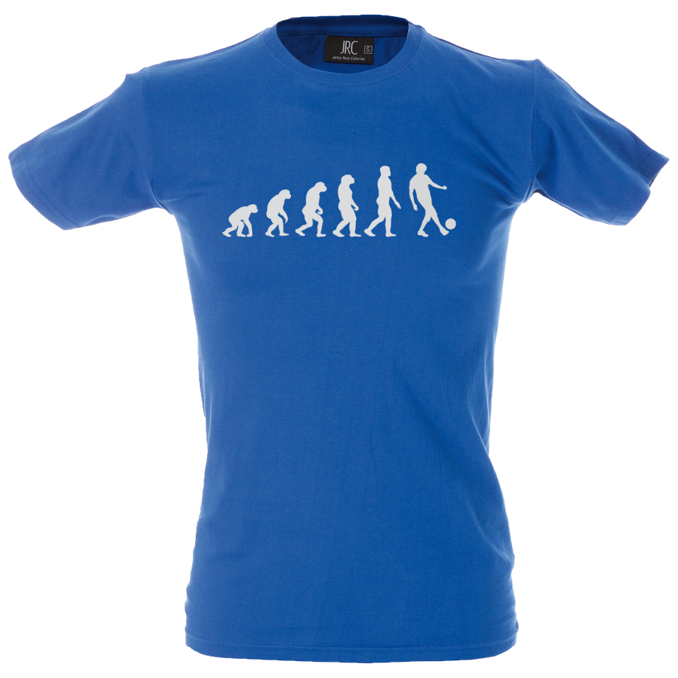 Camiseta hombre evolución mono fútbol