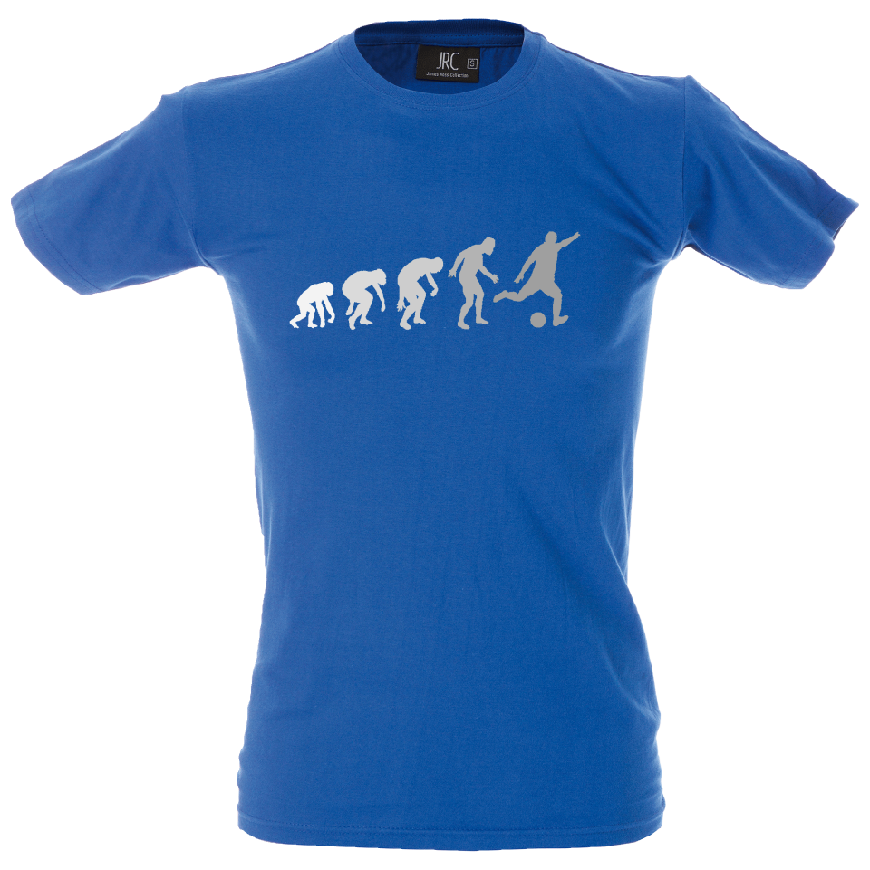 Camiseta hombre evolución fútbol