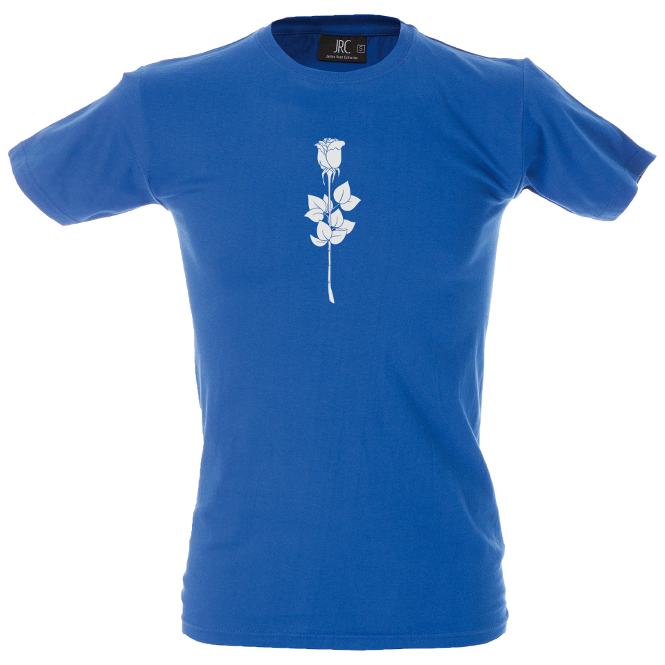 Camiseta hombre flor rosa