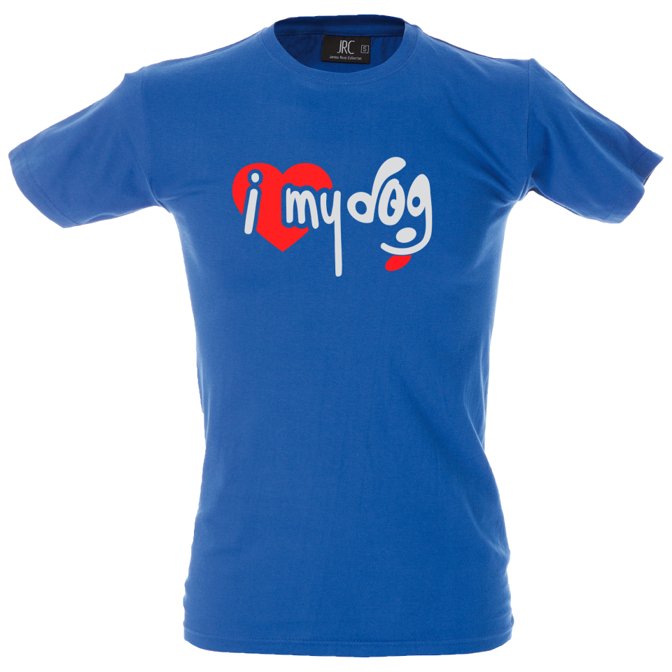 Camiseta hombre i love dog