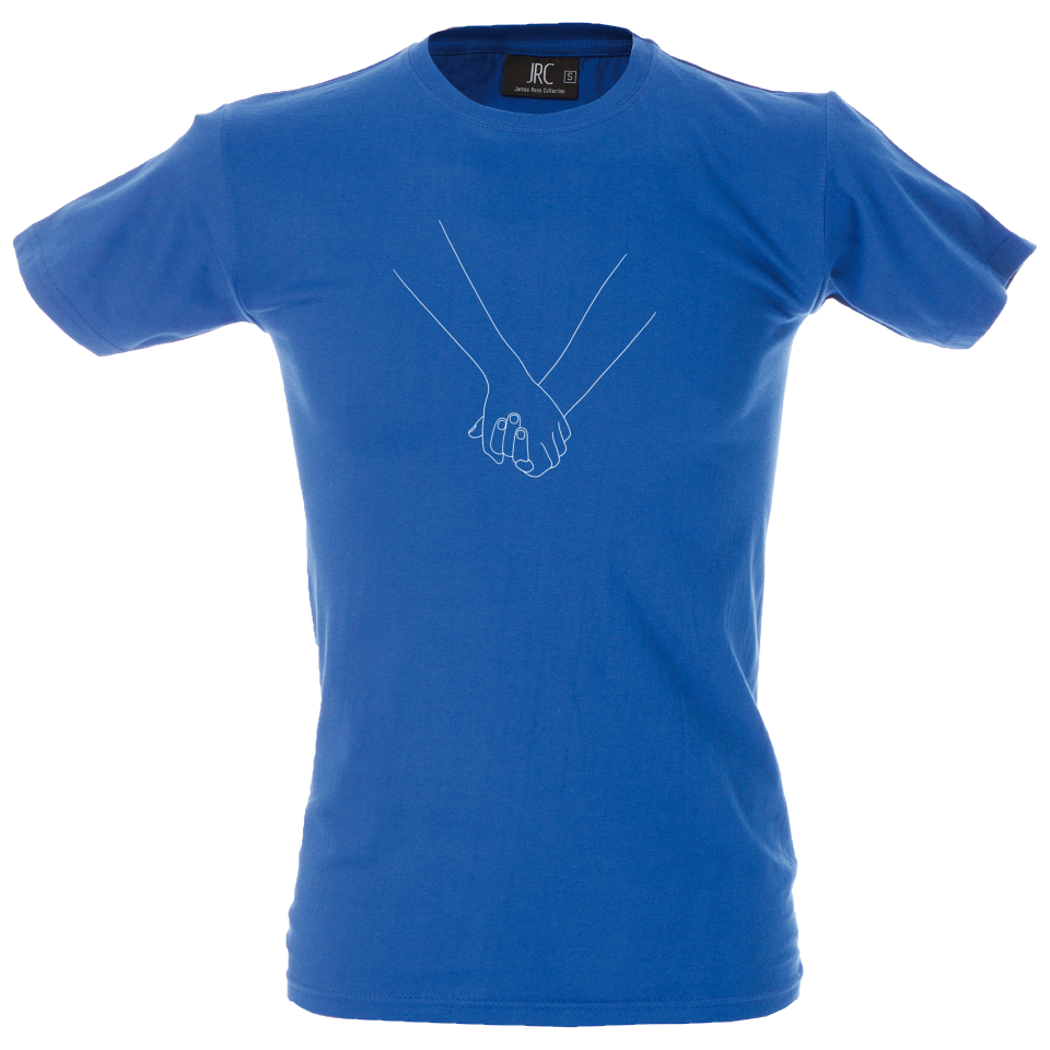 Camiseta hombre manos agarradas 2